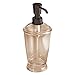 MetroDecor mDesign Bath Accessory Set, Soap Dispenser Pump, Toothbrush Holder, Tumbler, Soap Dish - 4 Pieces, Sand