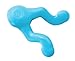 WEST PAW Zogoflex Tizzi Treat Dispensing Dog Toy – Interactive Play Toy for Dogs, Puppies – Floatable, High-Flying Dog Toys for Fetch, Catch, Tug of War, Recyclable, Dishwasher Safe, Large Aqua Blue