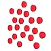 Scribble 1 Inch Red Office Magnets (20 Pack), Colorful Round Refrigerator Magnets, Perfect for Whiteboards, Lockers & Fridge.