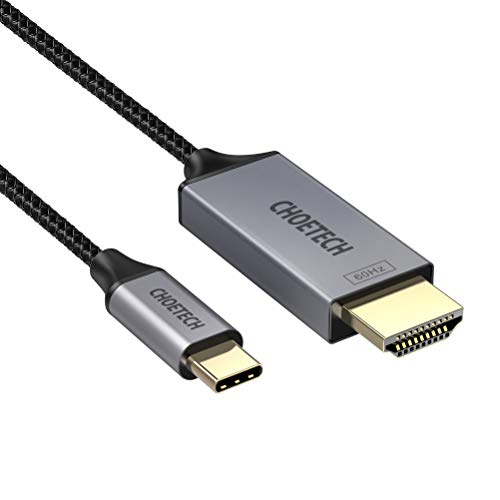 CHOETECH USB C HDMI Cavo (4K a 60Hz), HDMI Cable per iPad PRO 2018, MacBook Air 2018, MacBook PRO, MacBook, Galaxy S10/S10 Plus/S9/S9 Plus/S8/S8 Plus, Huawei P30/P30 Pro/P20/P20 Pro/Mate 20//Mate 10