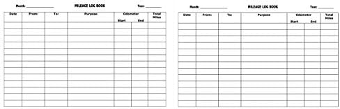 Amazon Com Mileage Log Gas Mileage Log Book 9781099243257 Simple Trackers Elegant Books