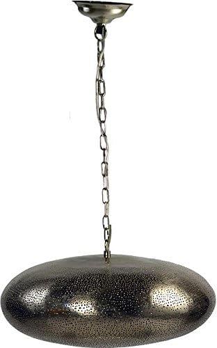Light Fixture DOVETAIL MASON Sphere Nickel Perforated Metal New 60W