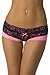 Velvet Kitten Double Seduction Boyshort #191616 (Medium, Black/Pink)