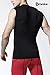 TSLA Men's Sleeveless Workout Shirts, Dry Fit Running Compression Cutoff Shirts, Athletic Training Tank Top, Round Neck Top Black, Medium
