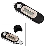 4GB Mini USB Digital MP3 Player FM Radio Registratore w/ Earphone Black