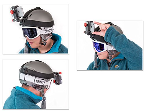 Ski Camera for Your Helmets, Beanies, & Hats. Fits Your Smartphone iPhone, Samsung Galaxy & More