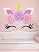 Unicorn Backdrop Party Supplies Decorations - Paper Tissue Flower Decor