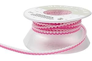 SINO DENTAL GROUP Funny Braces Power Chain Two Color Combos Dental Orthodontic Elastic Bands Power Chain 15 Feet/Roll (White&Pink, Continuous)