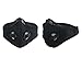 Dukars Sports Mask, Dustproof Mask Activated Carbon Filtration Exhaust Gas Anti Pollen Allergy PM2.5 Workout Running Motorcycle Cycling Mask (Black)