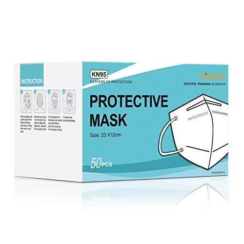 Kingfa KN95 Face Mask 50 Pcs Disposable Respirator 5Ply Layer GB2626