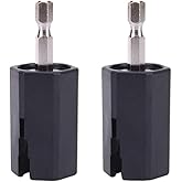 2Pcs Black String Winder Tuning Peg Puller Replace Electric Drill for Guitar Bass Repair Tool Kit Tools Guitar and Bass Accessories