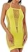 ADOREJOY Womens Lingerie Seamless Mesh Chemise Babydoll Bodysuit(XL,Yellow)