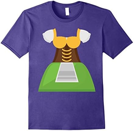 Mens German Oktoberfest Dirndl T-shirt Medium Purple