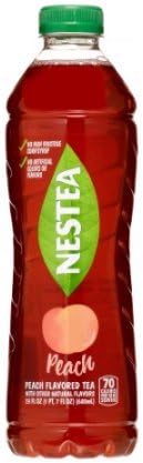 Nestea Iced Tea, Peach, 23 Fl Oz, 18 Count (Pack of 4)