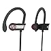 HiGoing Wireless Sport Headphones Bluetooth Earbuds with Mic Workout Sweatproof Running Earphones with Earhook Stereo Noise Cancelling Headset, Black/Gray