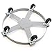 Extra Heavy Duty 55 Gallon Drum Dolly Swivel Casters Steel Frame Non Tip 1250 lbs 5 Wheel