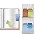 Fyess 6PACK Index Divider Sticky Notes Paper Tabs, 60 Blank Notes per Pack, Assorted Size, 6 Pack