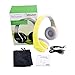 New Black/Red/White/Blue/Yellow/Pink More Color Bluetooth Wireless Headphones HiFi Stereo- Built in Mic-Phone with Retail Package (BT513-YELLOW)