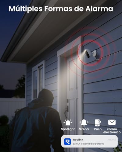 Kit Camara Vigilancia WiFi Exterior 2K Home Hub Mini Lumus