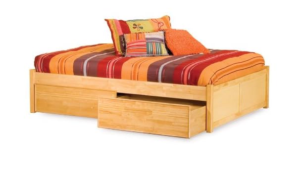 Amazon Com Atlantic Furniture Concord Platform Bed With 2 Flat