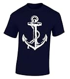 icustomworld Anchor T-shirt White Nautical Anchor Marine Fashion Shirt