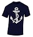 icustomworld Anchor T-shirt White Nautical Anchor Marine Fashion Shirt