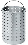 Bayou Classic B300 Perforated Steam, Boil, Fry Accessory Basket. Fits 30-Quart Turkey Fryers