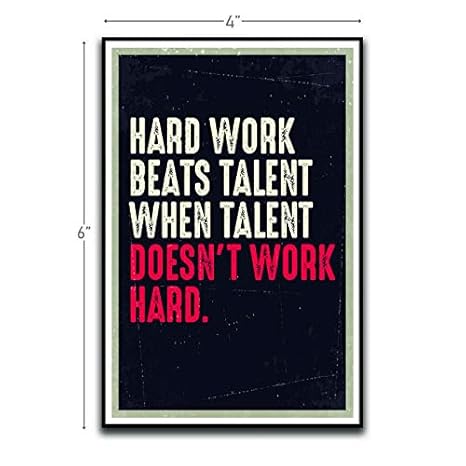 Hard Work Beats Talent Imán inspirador inspirador inspirador ...