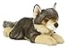 Aurora® Realistic Miyoni® Wolf Stuffed Animal - Lifelike Detail - Cherished Companionship - Gray 16 Inches