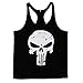 Chen Mens Stringer Bodybuilding Gym Tank Tops Workout Fitness Vest (US XL, Black)