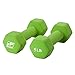 RitFit Set of Two Neoprene Dumbbells Coated for Non-Slip Grip (5-Pound)