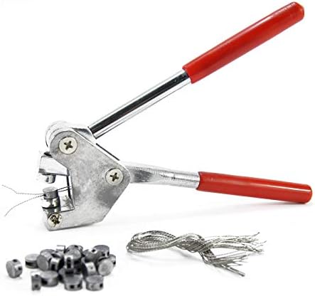 Sealing Pliers Set Security Lead Seals Crimping Kit, 1x Sealing Pliers + 20pcs Round Lead Seals + 20 Stainless Steel Seal Wires - Image 3