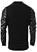 Rstrict & General Mens Hipster PU Sleeve L/S Knit Crew Neck