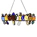 RIVER OF GOODS Stained Glass Bird Suncatcher - Handcrafted Window Hanging - 162-Piece Stained Glass Art - Vibrant Decor for Home, Office, Kitchen, and Bathroom - 24.25” L x 9.5