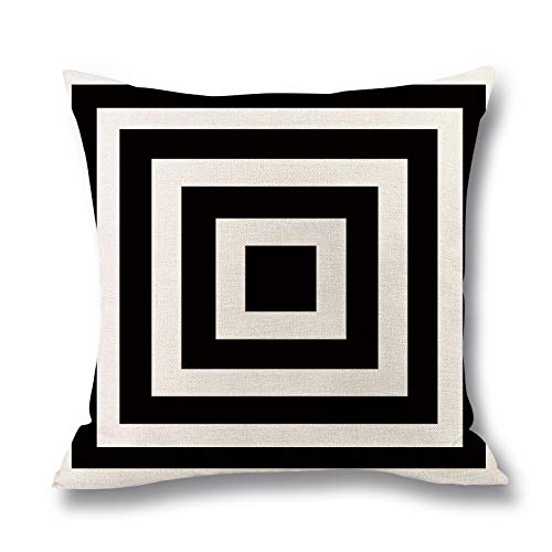 Begleri Throw Pillow Covers，Stripe Throw Pillow Covers for Sofa Living Room Car 18 x 18 Inches，4 Pack.