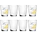 Youngever 16 oz Bistro Clear Plastic Tumblers, Drinking Glasses, Reusable Cups, Unbreakable Set of 8