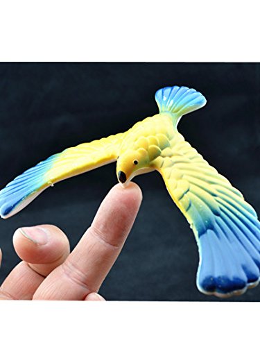 3 Pcs Cute Balancing Bird With Clear Triangle Stand (Colors May Vary) By C&H Solutions