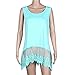 Oversize Vest Blouse,Hemlock Women Summer Plus Size Tops Shirt (5XL, Blue)