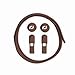 RJ-Sport Elastic No Tie Shoelaces - Quick to Install No Tie Shoelaces for Adult (Number 022 - Brown with Pattern)