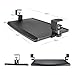 ErgoActive Keyboard Tray Under Desk with Included Mouse Pad and Easy Clamp On Installation, Fits Small Keyboard and Mouse - Small (20