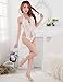 Toraway Underwear, Women Lace Underwear Babydoll G-String Lingerie Sets (White)
