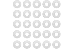 Beer Swing Bottle Gaskets, 25Pcs Beer Swing Flip Top Bottle White Silicone Gaskets Home Brew Beer Soda Bottle Seal GasketPrac
