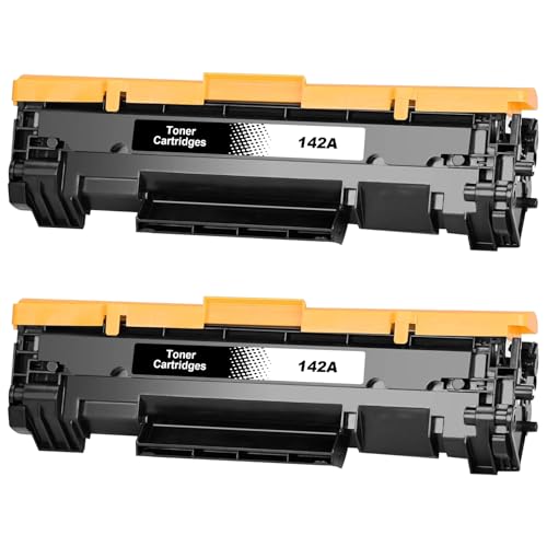 Veson 142A W1420A with Chip Toner Cartridge Compatible for HP 142A W1420A 142X W1420X for HP LaserJet MFP M140w Toner M110w M110 MFP M140 MFP M139w M139 142X W1420X (2 Black)