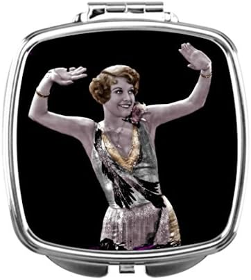 Makeup Vanity With Mirror Girl Dances for Audience Cosmetic Bags