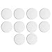 10X Round Self Adhesive Paintable Door Knob Wall Protector Shield White Stop New