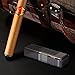 KOLIFEGOODS Cigar Lighter Butane Torch Lighter Quad 4 Jet Red Flame Lighter with Cigar Punch (Butane Not Included)