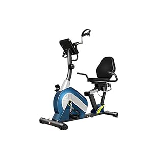 MCLJR Magnetic Recumbent Exercise Bike, with Bluetooth, Adjust Seat,Exercise Bike with 8-Level Resistance