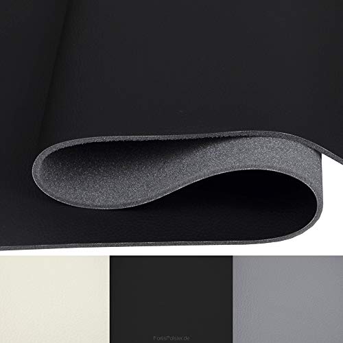 Nokturn ZWART Kunstleer Kunstleer op PU Foam Auto Interieur Stoelstof - Image 3