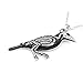 Controse Women's Silver-Toned Stainless Steel Rave N Bones Necklace with Pendant 28