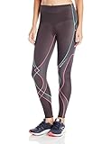 CW-X Women's Stabilyx Tights, Black/Pink/Turquoise, Medium